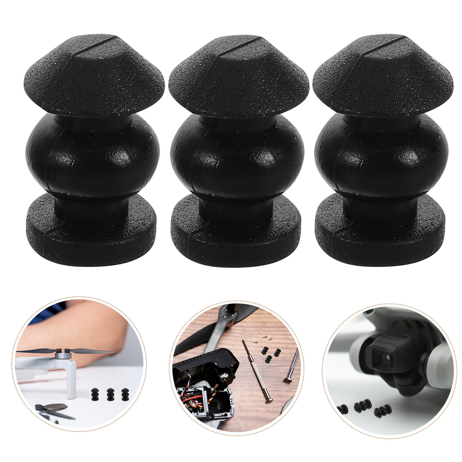 Drone Gimbal Dampener - 10Pcs Universal Drone Gimbal Silicone Rubber