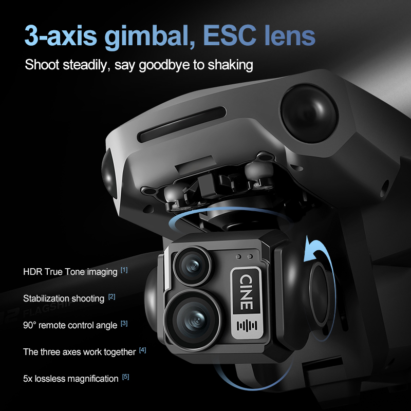 8K 3 Axis Gimbal Brushless 7.2 - Drone Gimbal Case 评论和价格