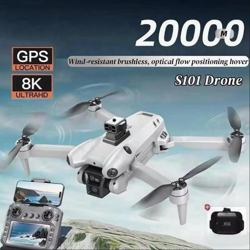 S101 Drone 8K HD Professinal D - Drone Gimbal 3 Axis 评论和价格
