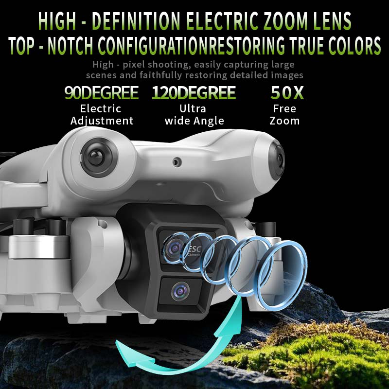 S101 Drone 8K HD Professinal D - Drone Gimbal 3 Axis 评论和价格