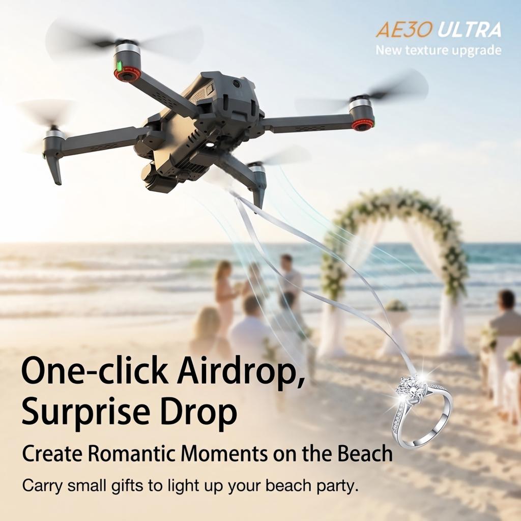 NEW AE30 Ultra GPS Drone 4K Pr - Drone Gimbal 3 Axis 评论和价格